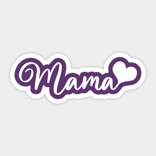 Mama with Heart Sticker